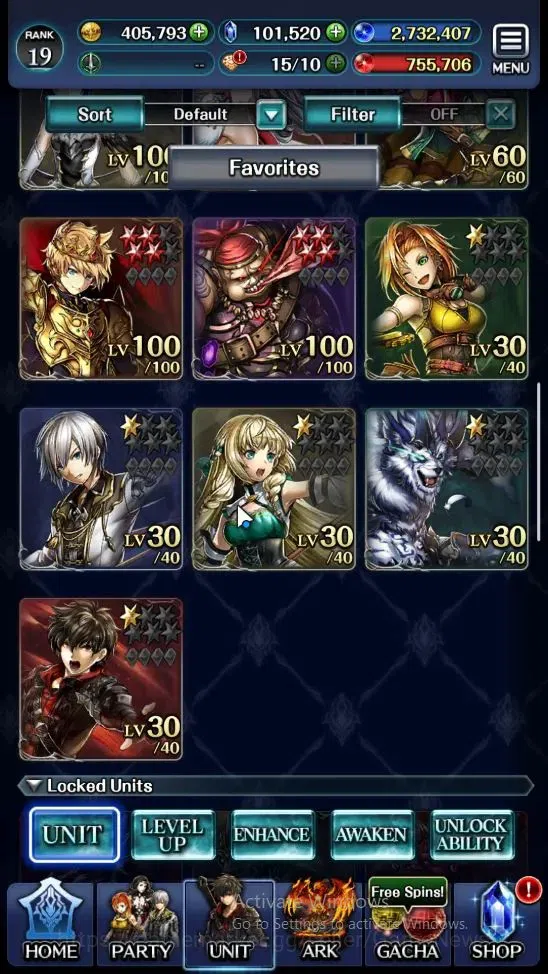 Last Cloudia Accounts Endgame GLOBAL|Rank 19|101k Crystal|Collab BraveFrontier (G Tilith,FG Vargas)+Top Tier(G Lilaha,Kanon 2