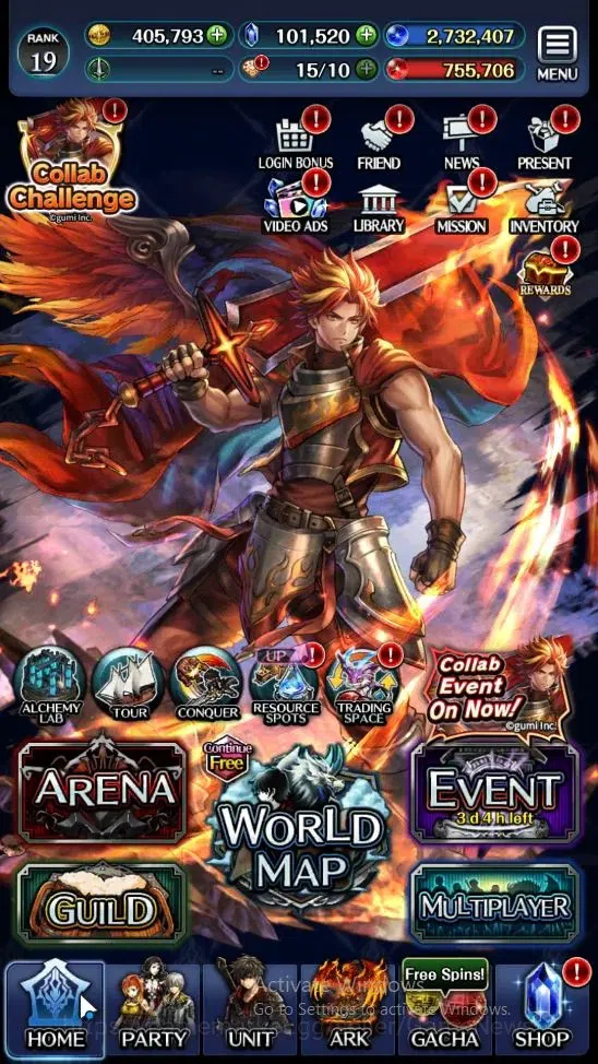 Last Cloudia Accounts Endgame GLOBAL|Rank 19|101k Crystal|Collab BraveFrontier (G Tilith,FG Vargas)+Top Tier(G Lilaha,Kanon 6