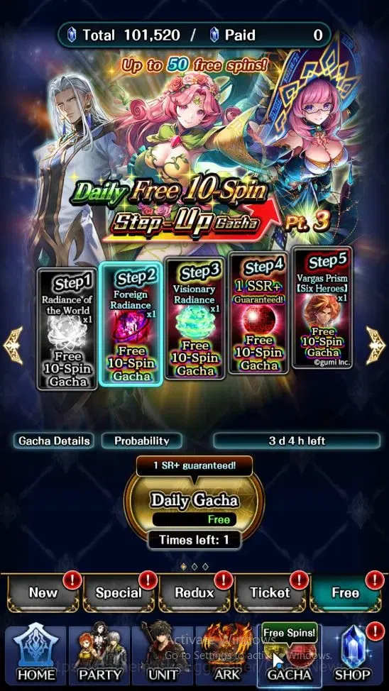 Last Cloudia Accounts Endgame GLOBAL|Rank 19|101k Crystal|Collab BraveFrontier (G Tilith,FG Vargas)+Top Tier(G Lilaha,Kanon 7
