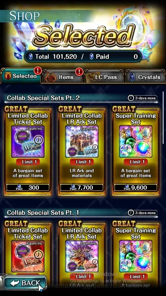 Last Cloudia Accounts Endgame GLOBAL|Rank 19|101k Crystal|Collab BraveFrontier (G Tilith,FG Vargas)+Top Tier(G Lilaha,Kanon 8