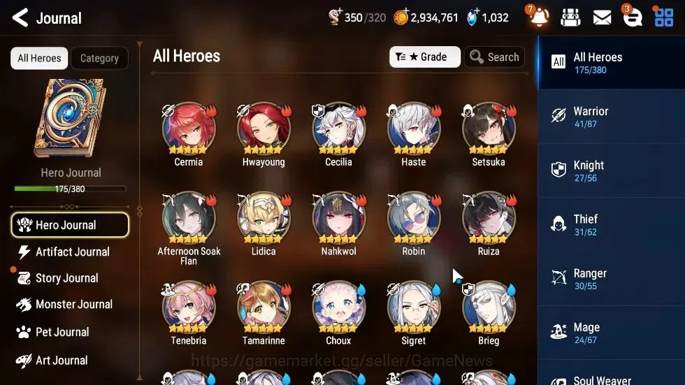 Epic Seven Accounts GLOBAL Unverif|New Era|16 ML(Notos,Belian,NM Luna, image 7