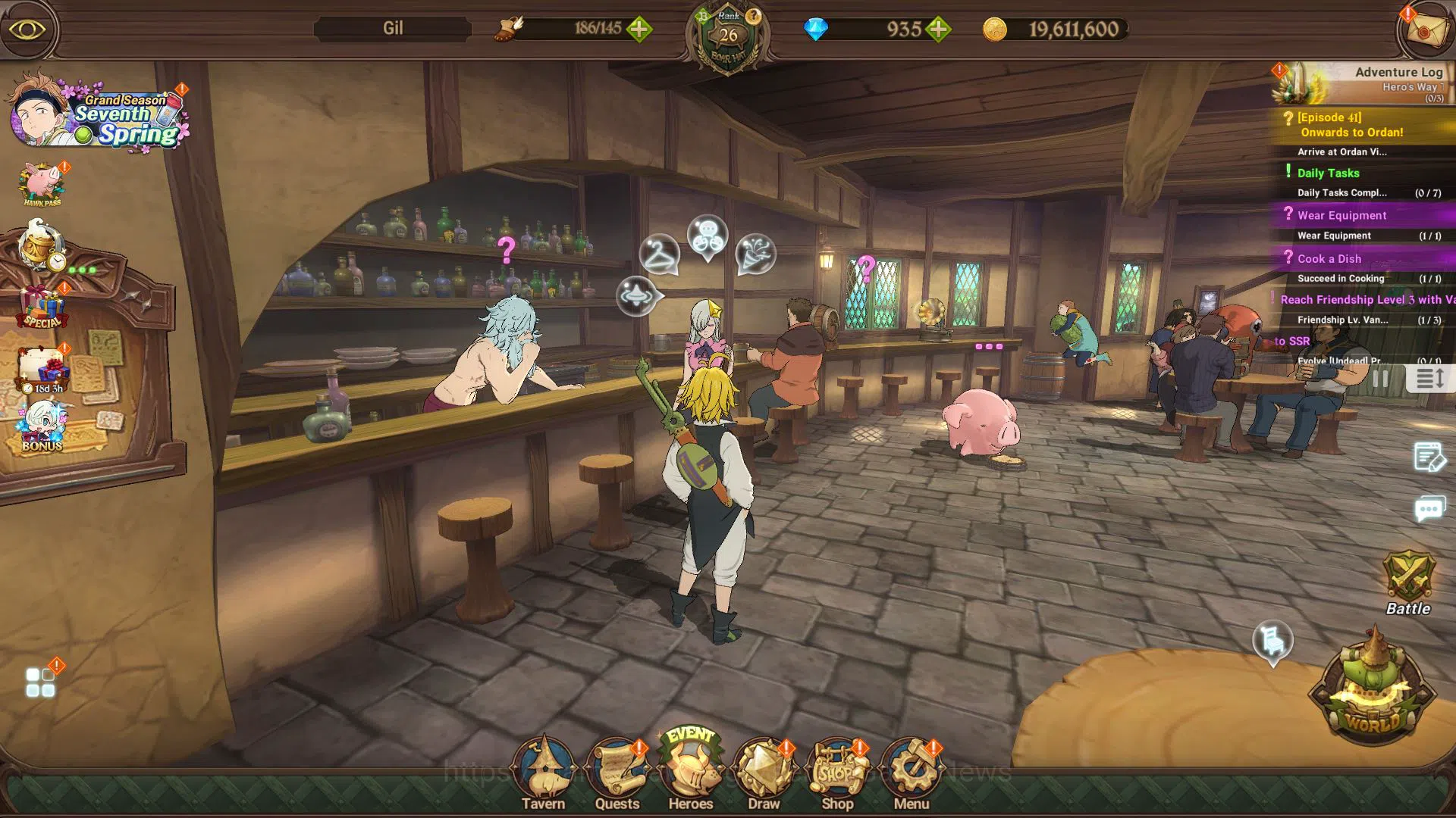 The Seven Deadly Sins: Grand Cross Accounts Starter Global| Fresh Starter Ch 4 | 795K CC & 935 DM |3 UR|Thor ,Oppressor 5
