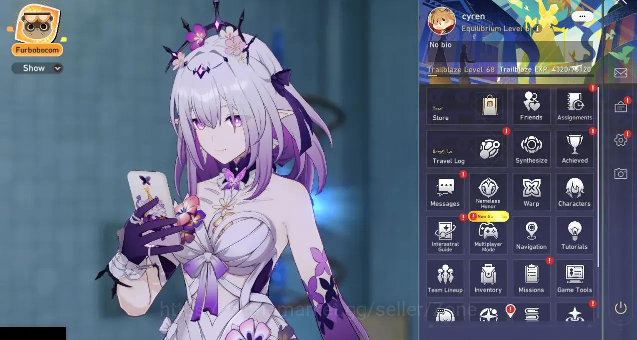 Honkai Star Rail Accounts Others ASIA|TL68|12 Limited Char|Premium Castorice(Evernight 1