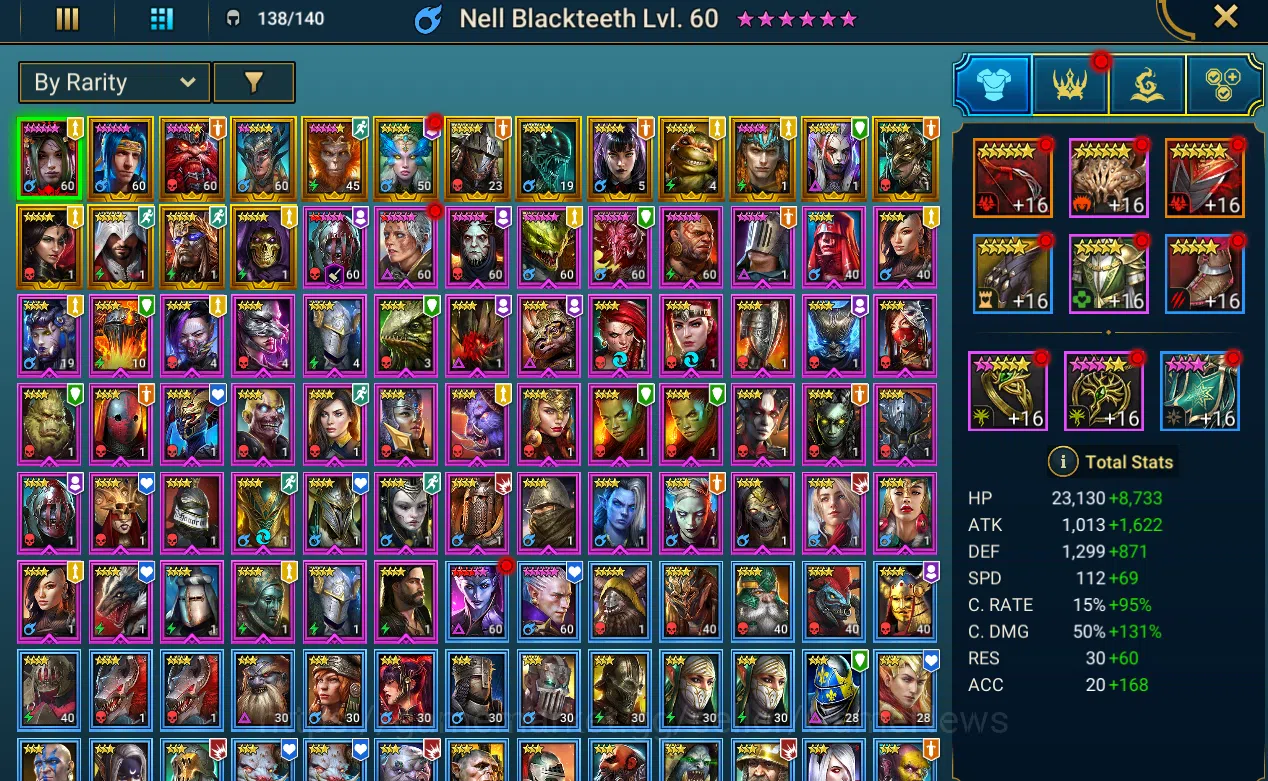 Raid: Shadow Legends Accounts Bp 740k|1 Myth Nell Blackteeth + 16 Legends(Tholin image 3