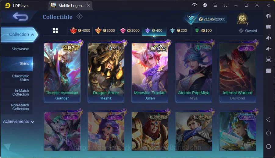 Mobile Legends: Bang Bang Accounts GLOBAL|Hero 80|Skin 104|Recall Epic|Mystic Lesley+ image 13