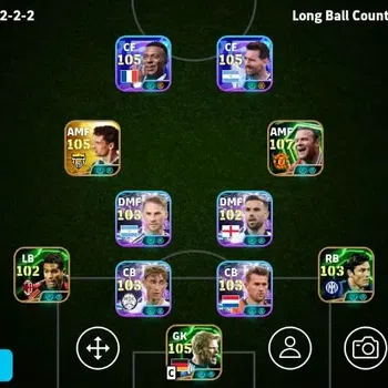 eFootball Accounts Legends & Iconic Players Mobile|PW 3221|Pavel Nedved Epic,Wayne Rooney Epic,Lionel Messi ShowT,Roberto