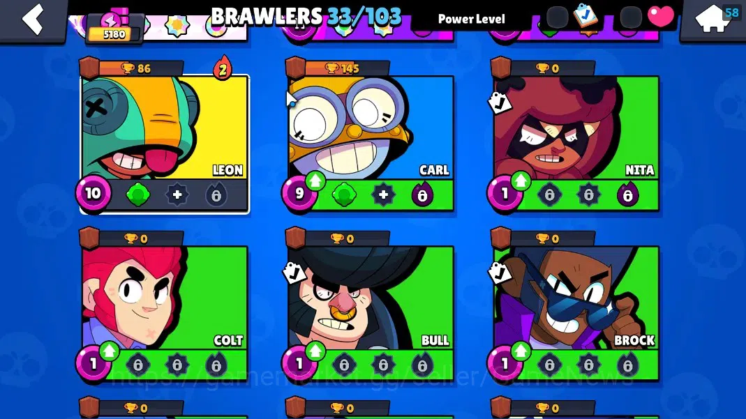 Brawl Stars Accounts 5180 Trophy|33 Brawler 6 Max|Edgar Full Buffies|1 image 8