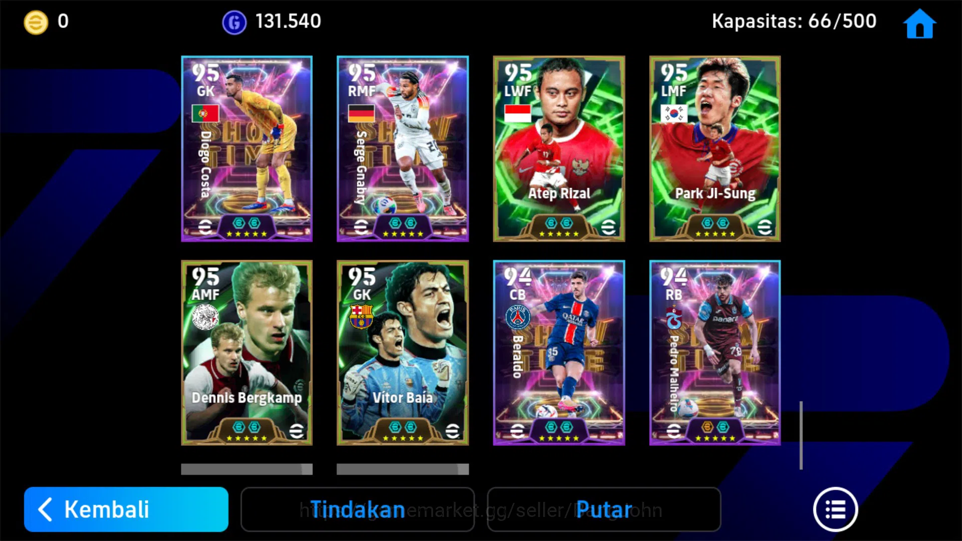 eFootball Accounts Legends & Iconic Players Android Power 3270 |Pele Epic db, Mbappe ShowT, Del Piero Epic db,Cruyff Epic db 13