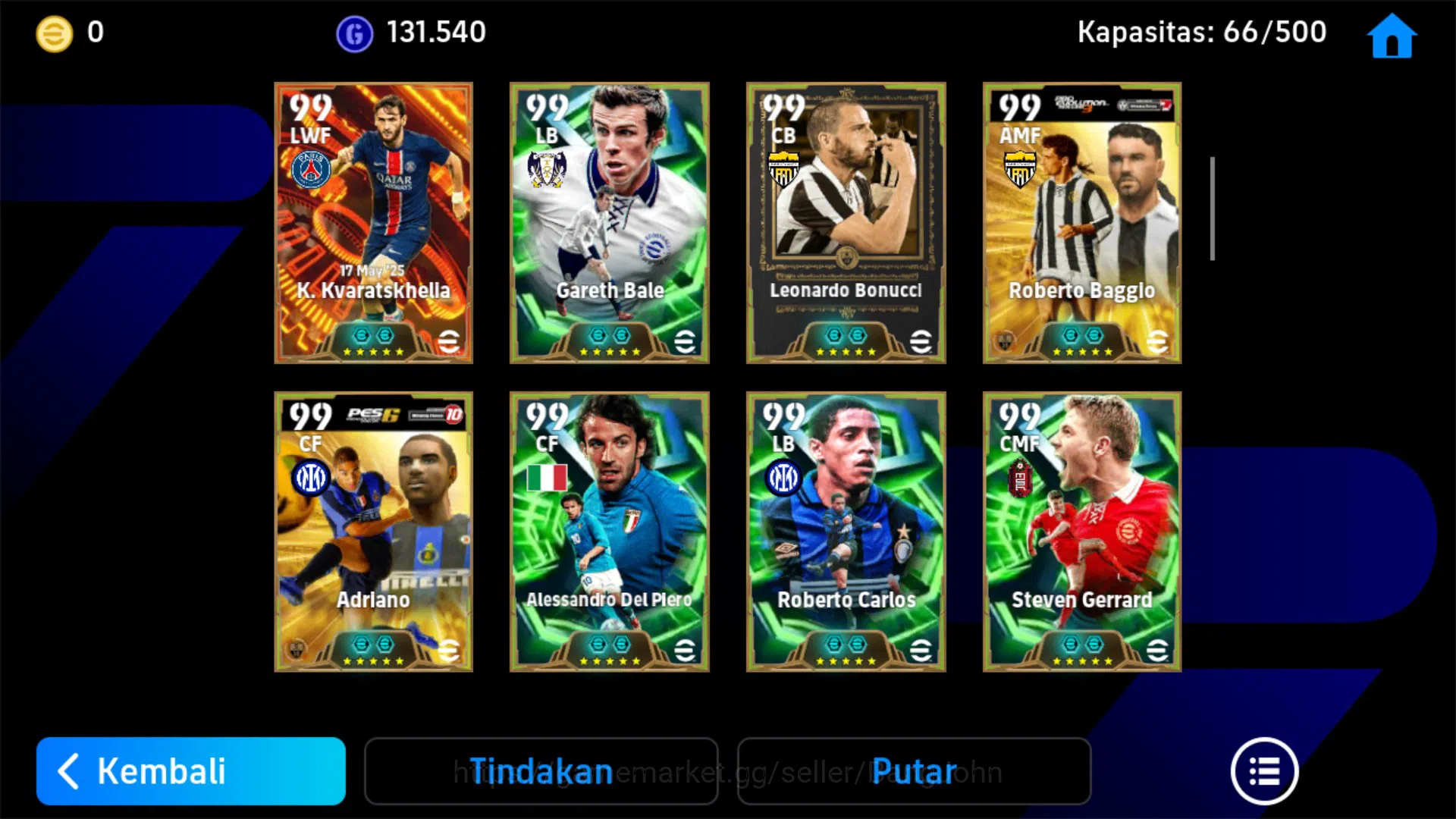 eFootball Accounts Legends & Iconic Players Android Power 3270 |Pele Epic db, Mbappe ShowT, Del Piero Epic db,Cruyff Epic db 7