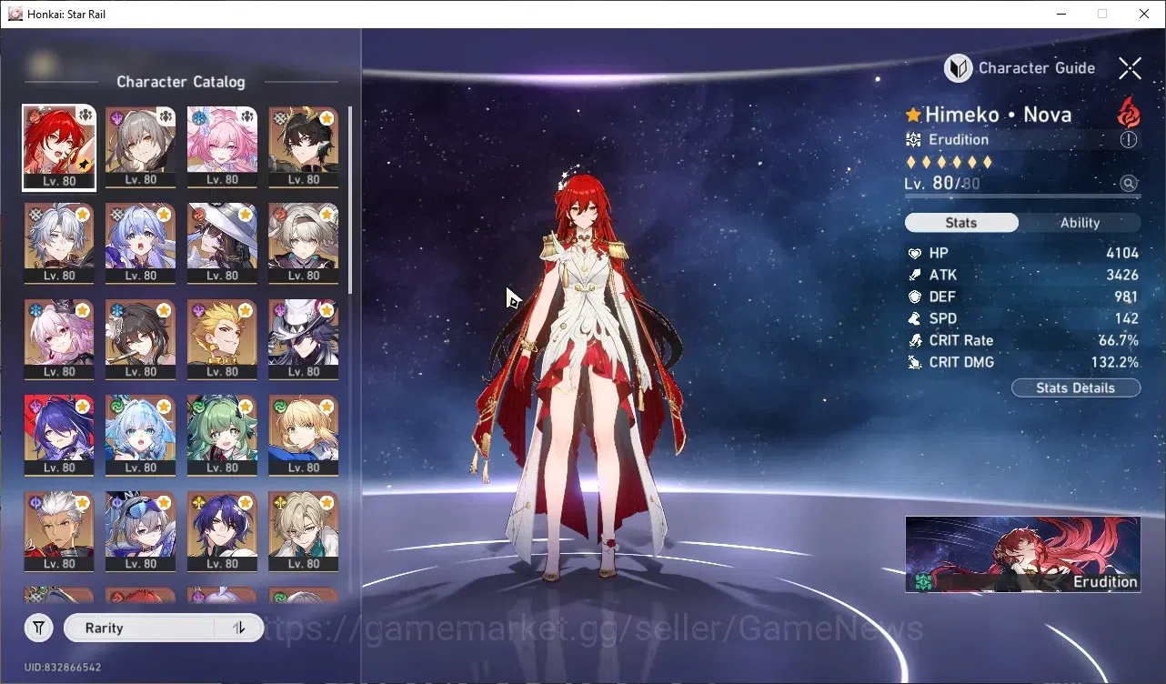 Honkai Star Rail Accounts Others Asia|TL 70|20 Limited| (Phainon,Firefly,Gilgamesh,Acheron,Saber,Archer,Robin)+Sign Cerydra 1