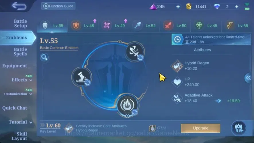 Mobile Legends: Bang Bang Accounts Hero 75|Skin 112|(Saber,Layla)SABER,(Grock,Hanabi) image 10