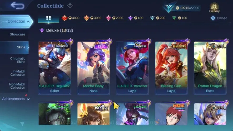 Mobile Legends: Bang Bang Accounts Hero 75|Skin 112|(Saber,Layla)SABER,(Grock,Hanabi) image 5