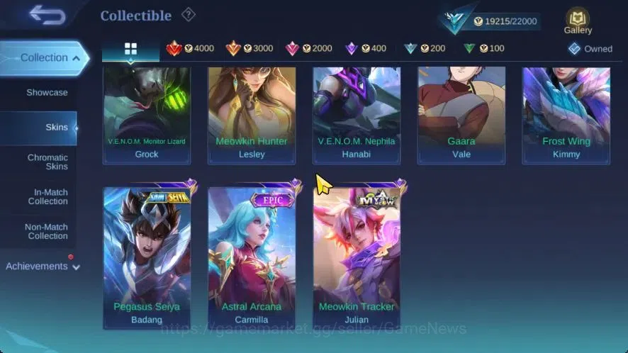 Mobile Legends: Bang Bang Accounts Hero 75|Skin 112|(Saber,Layla)SABER,(Grock,Hanabi) image 6