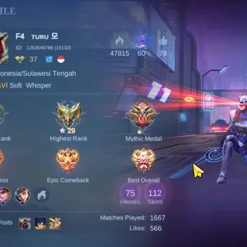 Mobile Legends: Bang Bang Others Hero 75|Skin 112|(Saber,Layla)SABER,(Grock,Hanabi) image 1