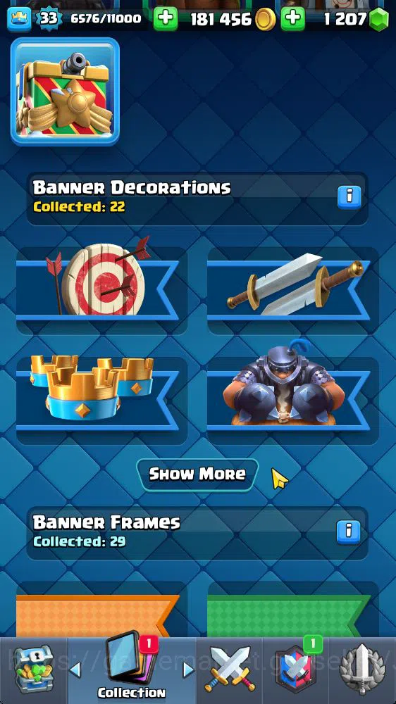 Clash Royale Accounts Midgame Lvl 33|Trophy 6774|KTL 11|Limited Skin|Card 117| 1 Hero 8 EVO 4 Champ 21 Legendary 33 Epic,30 16