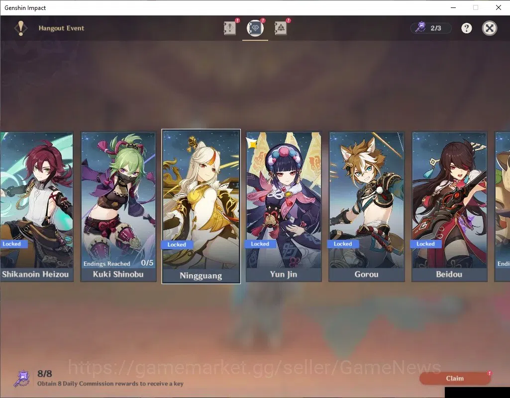 Genshin Impact Accounts ASIA|AR56|BD Unset|Hexerei Team[Varka Nicole]|5 Li image 19