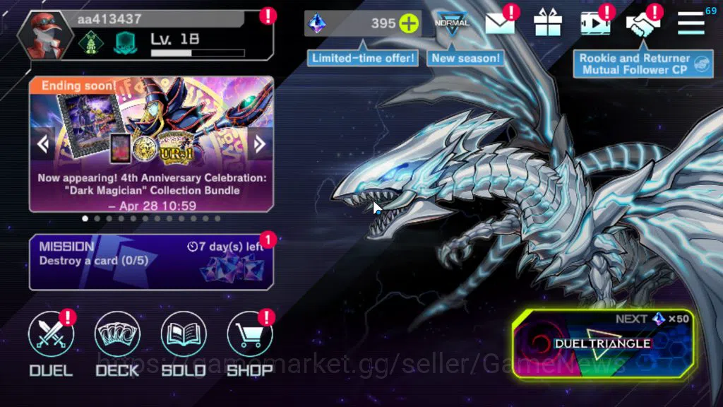 Yu-Gi-Oh! Master Duel Accounts Lv 18|20 Deck|VSK9,DragonMaid,DracotailMaid,Yummys image 1