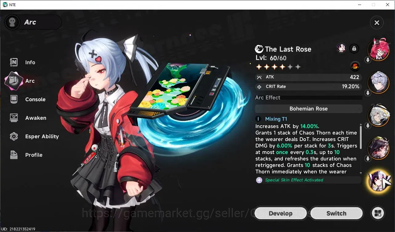 Neverness to Everness Accounts GLOBAL SEA|HL 45|TL 31|9 SSR 4 Limit[(Hotori,Lacrimosa,Chaos)+Sign,Nanally]|2 Selector 11