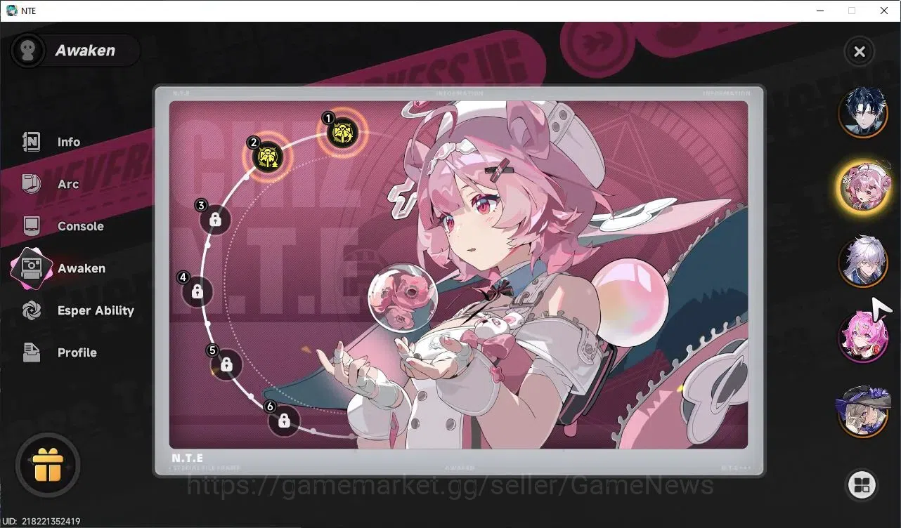 Neverness to Everness Accounts GLOBAL SEA|HL 45|TL 31|9 SSR 4 Limit[(Hotori,Lacrimosa,Chaos)+Sign,Nanally]|2 Selector 13