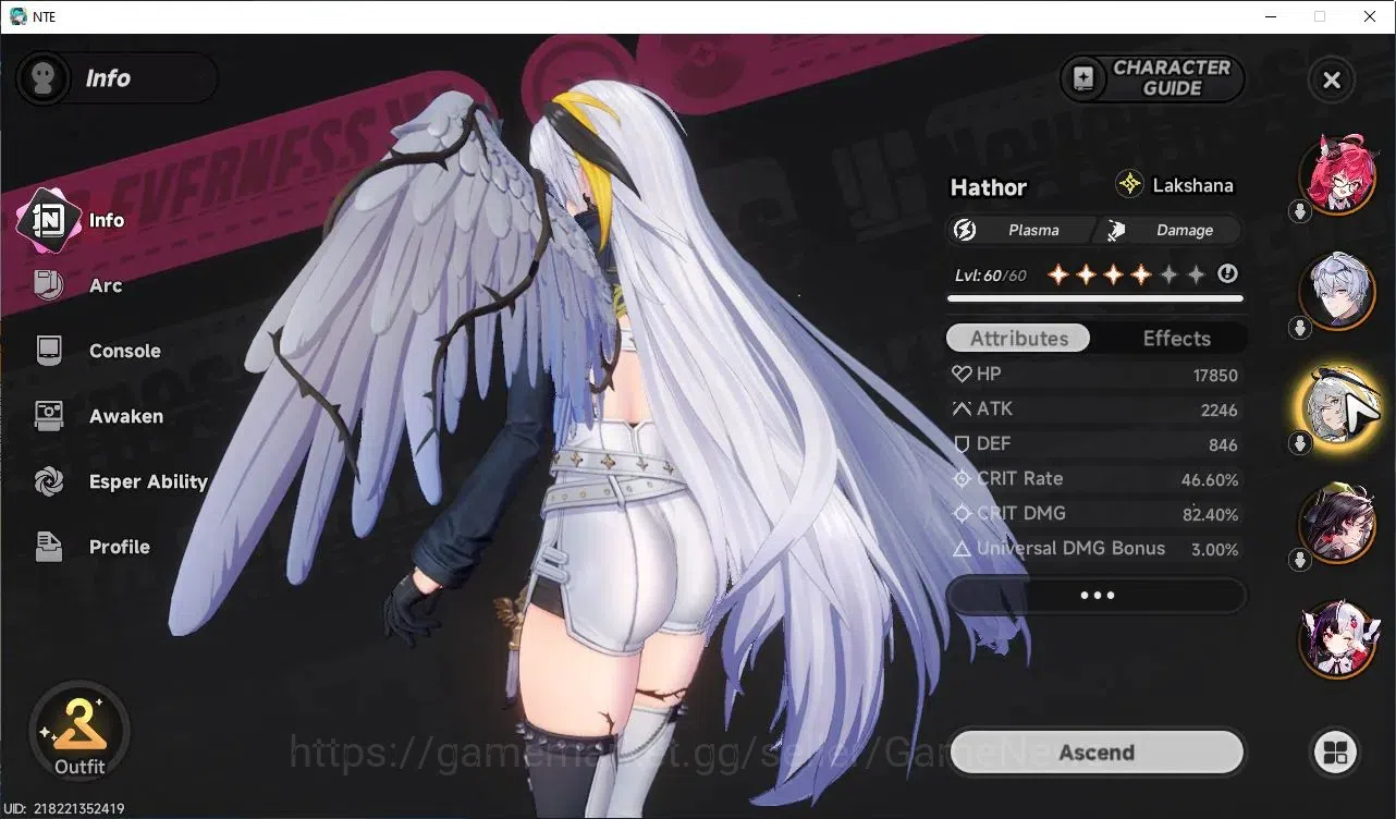 Neverness to Everness Accounts GLOBAL SEA|HL 45|TL 31|9 SSR 4 Limit[(Hotori,Lacrimosa,Chaos)+Sign,Nanally]|2 Selector 5