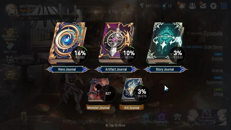 Epic Seven Accounts GLOBAL Unverif|New ErA|2 ML(RHiana & Luciel,FaithL image 3