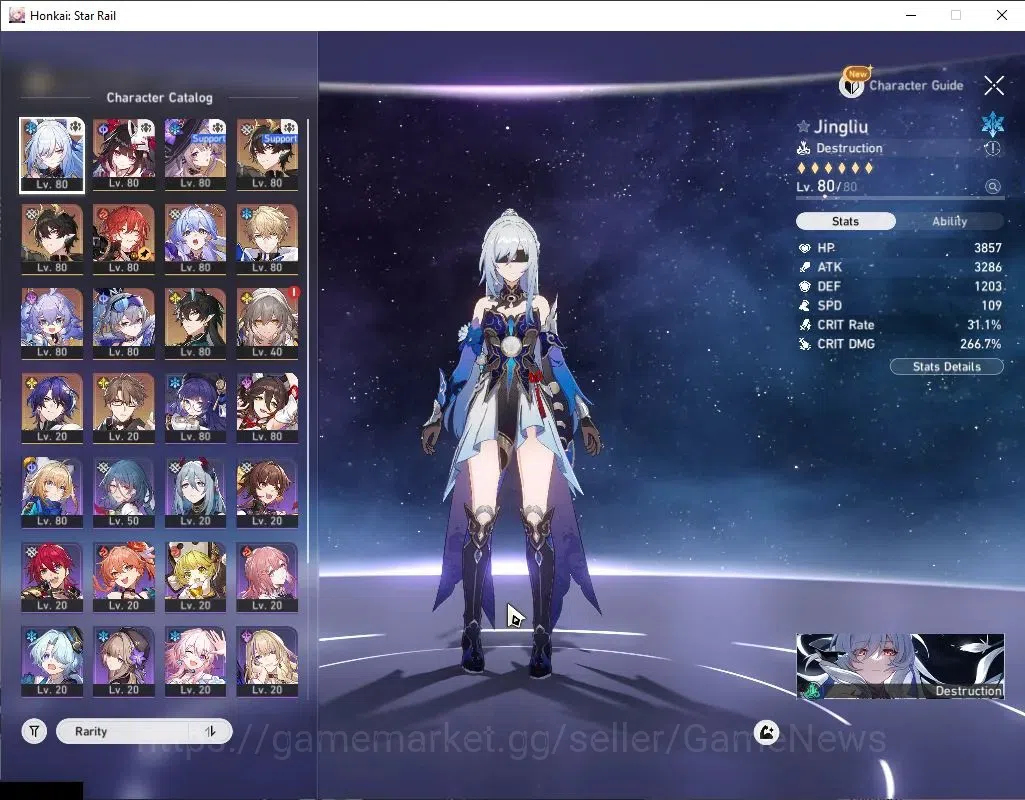 Honkai Star Rail Accounts Asia|TL 70|7 Limited|[(Jingliu,Robin,Danil)+Sign,S image 4