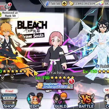 Bleach: Brave Souls Accounts Others [GLOBAL]48K Orb|10th Anniv(Ichigo,Rukia),TYBW25(Yachiru,Nanao),Aizen