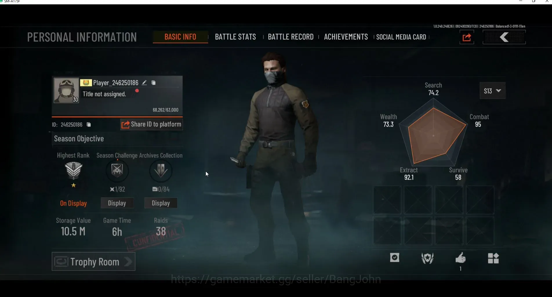 Arena Breakout Accounts High Value Mobile | LV 30 | SV 10,5M | CV 7,4M | OF AKM,Forest MP5,Abomi Vector 9,Speed SQB M110,PP 1