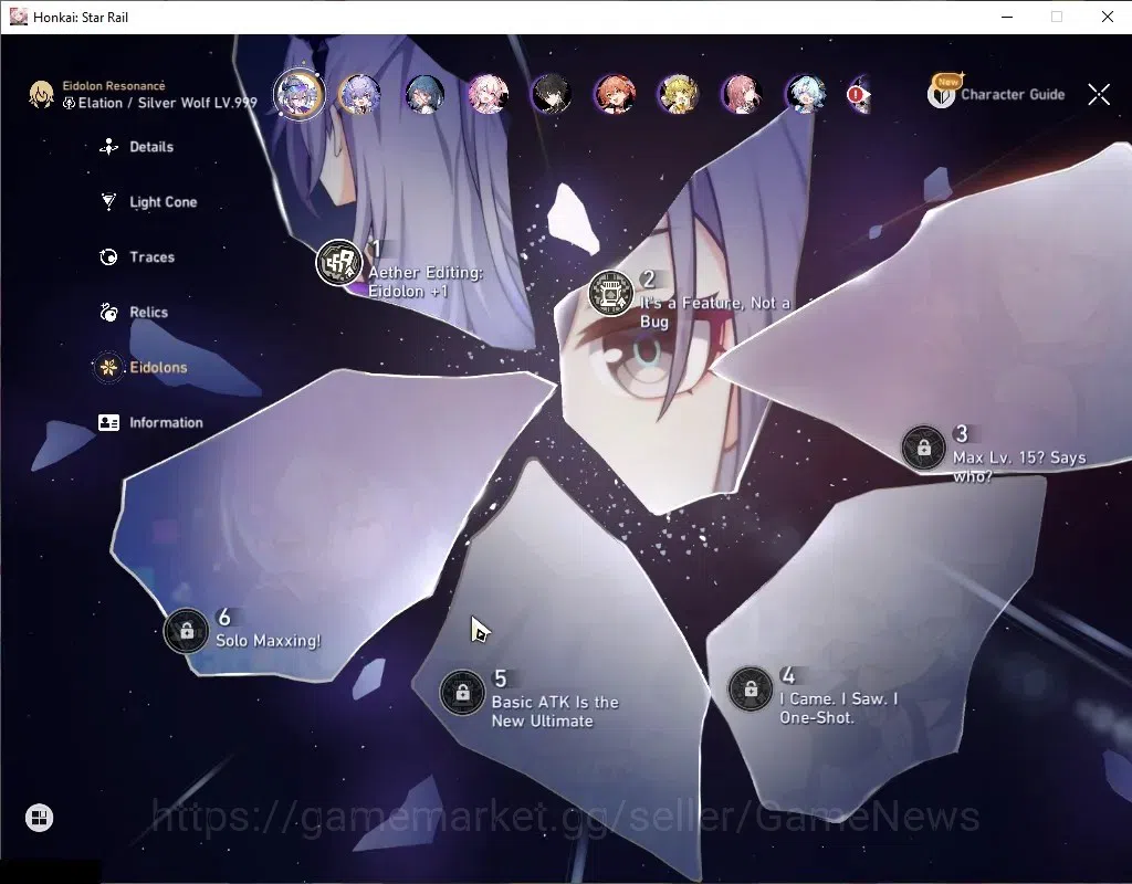 Honkai Star Rail Accounts Asia|TL 67|Elation PremTeam|9 Limited|[(SW 999E2,S image 6
