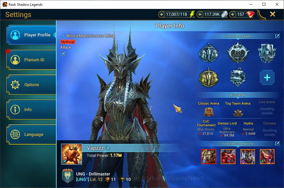 Raid: Shadow Legends Accounts Lv48 1,1M Power|2 Mythic(Gizmak,Blood M Mina)|19 L image 2