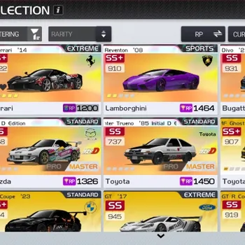 Racing Master Accounts SEA|Lvl 44|5 PL Cars (LaFerrari E5, Reventon E2, RX-7 Initial D, AE86 Initial D, Divo 21),Etc|8K