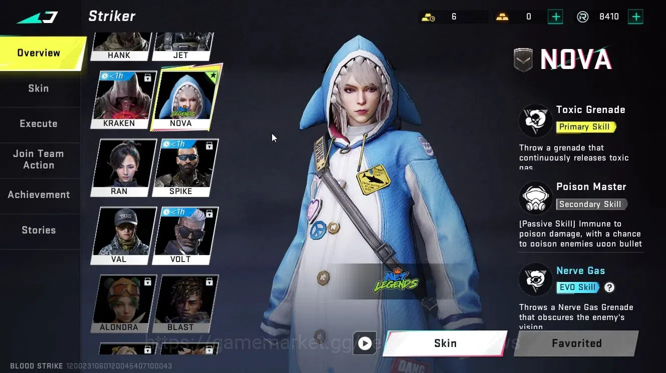 Blood Strike Accounts Collab Skin ASIA|ETERNAL QBZ95-Whisper Lv3|Legendary MCX-Radiance|Rare Playpal Meow|Change Namecard|BR 3