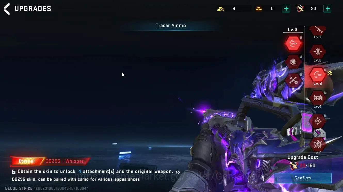 Blood Strike Accounts Collab Skin ASIA|ETERNAL QBZ95-Whisper Lv3|Legendary MCX-Radiance|Rare Playpal Meow|Change Namecard|BR 7