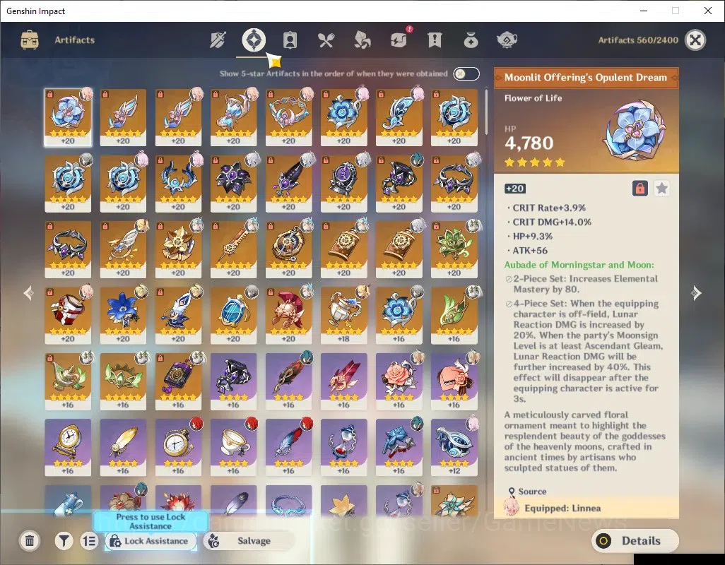 Genshin Impact Accounts ASIA|AR 55|Rate On|BD Unset|4 Limited + 2 (*5 Weap image 5