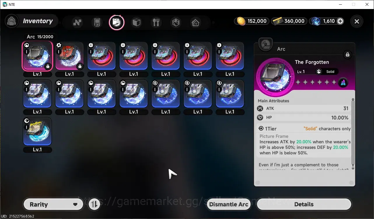 Neverness to Everness Accounts GLOBAL EU|HL 3|1610 Annulith,1 RedDice,60 BlueDice image 10