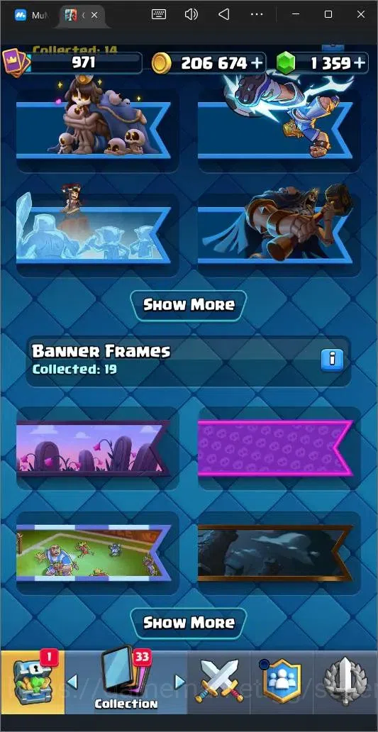 Clash Royale Accounts High-End Global |CL 971|KTL 12|Trophy 6684|116 Cards|4 Champ|3 Hero|7 Evo|Arena 18|1359 Gems|206k 18