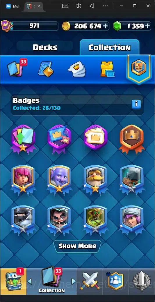 Clash Royale Accounts High-End Global |CL 971|KTL 12|Trophy 6684|116 Cards|4 Champ|3 Hero|7 Evo|Arena 18|1359 Gems|206k 19