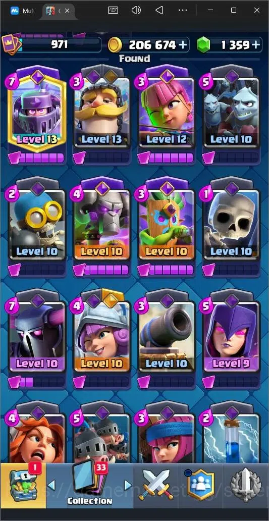 Clash Royale Accounts High-End Global |CL 971|KTL 12|Trophy 6684|116 Cards|4 Champ|3 Hero|7 Evo|Arena 18|1359 Gems|206k 9