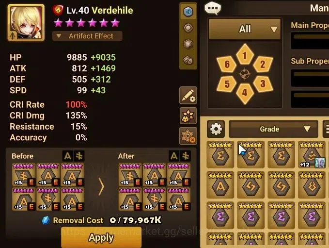 Summoners War: Sky Arena Accounts GLOBAL LV44|1 LD(Starter Lucifer)+4 Total NB5[Star image 14