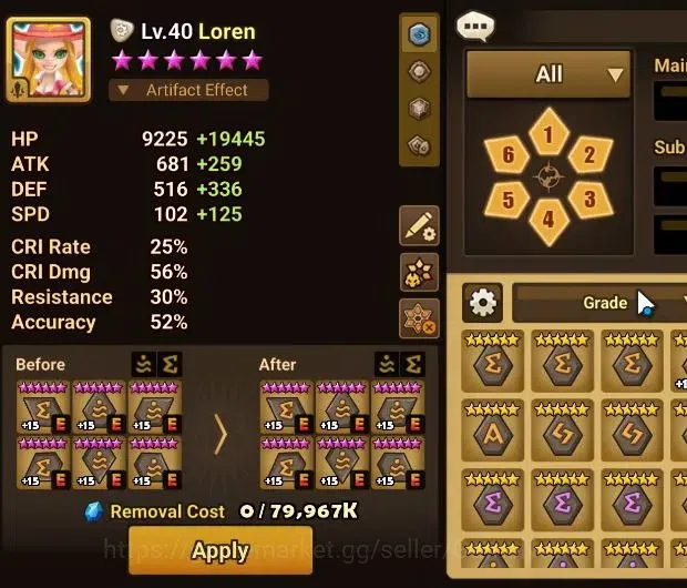 Summoners War: Sky Arena Accounts GLOBAL LV44|1 LD(Starter Lucifer)+4 Total NB5[Star image 16