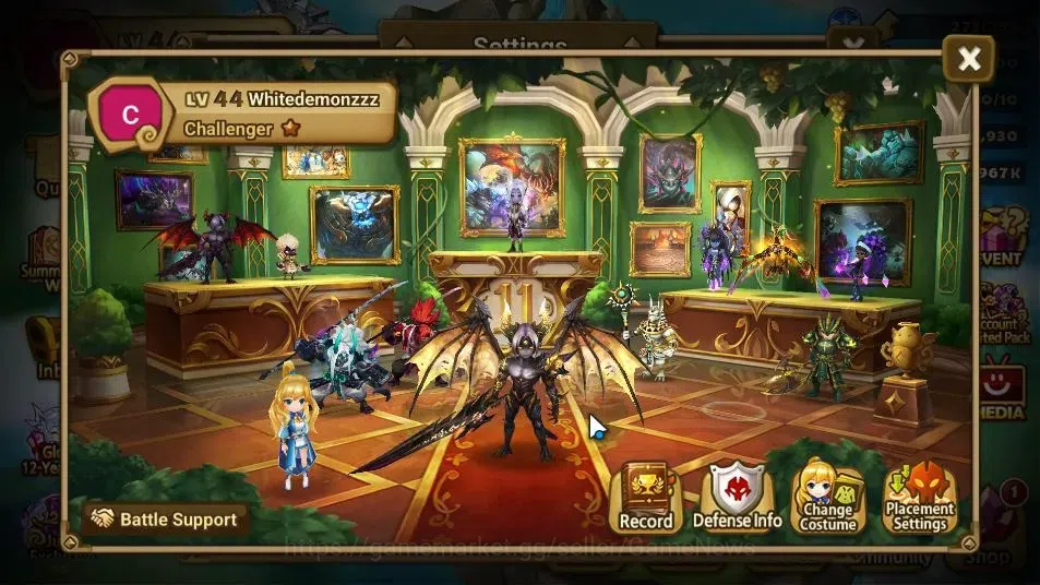 Summoners War: Sky Arena Accounts GLOBAL LV44|1 LD(Starter Lucifer)+4 Total NB5[Star image 2