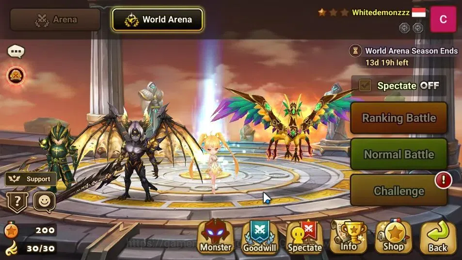 Summoners War: Sky Arena Accounts GLOBAL LV44|1 LD(Starter Lucifer)+4 Total NB5[Star image 4