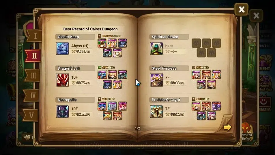 Summoners War: Sky Arena Accounts GLOBAL LV44|1 LD(Starter Lucifer)+4 Total NB5[Star image 6