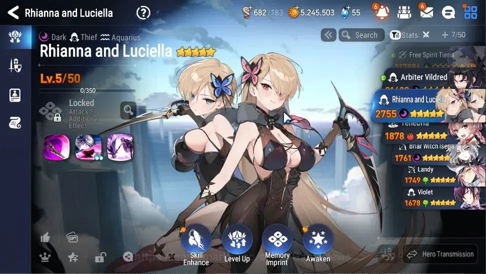 Epic Seven Accounts GLOBAL|UnVerif|2 ML(Rhianna&Luciel,Briar Witch Ise image 20