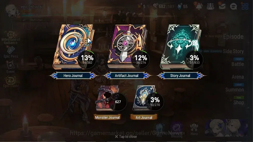 Epic Seven Accounts GLOBAL|UnVerif|2 ML(Rhianna&Luciel,Briar Witch Ise image 3