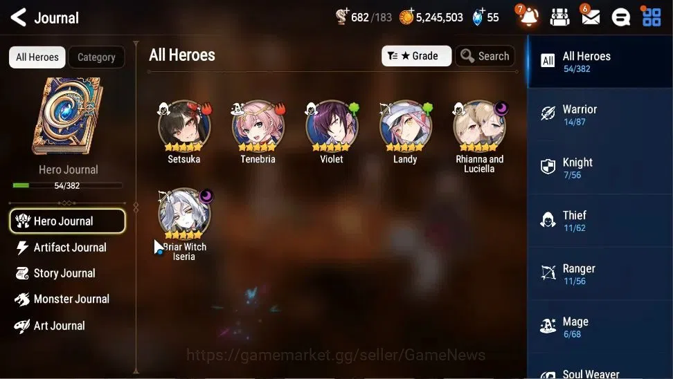 Epic Seven Accounts GLOBAL|UnVerif|2 ML(Rhianna&Luciel,Briar Witch Ise image 5