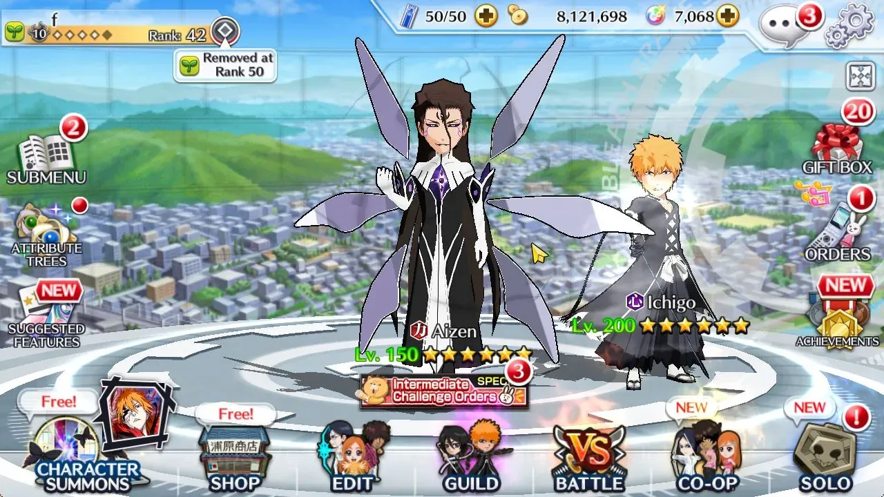 Bleach: Brave Souls Accounts Starter Global| 40K BP+7K Orb | Fresh Story | Aizen Renewed | Ichigo TYBW25 | Rangiku SW23 1
