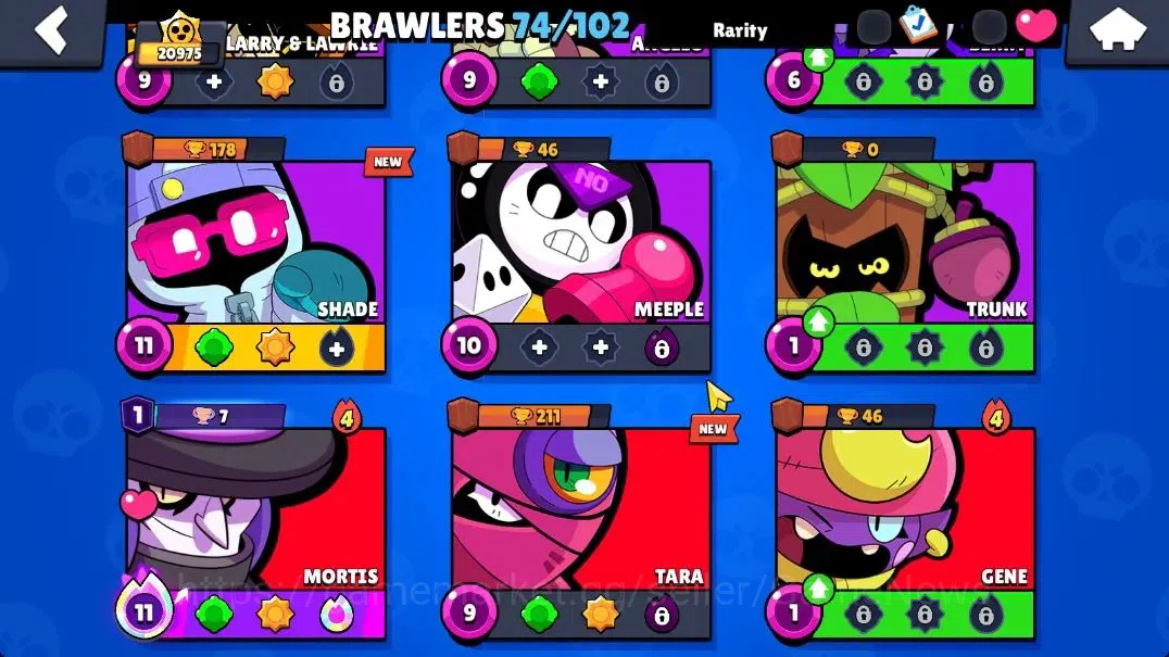 Brawl Stars Accounts 20975 Trophy|74 Brawlers 13 Max Lvl|1 Full Buffies image 12