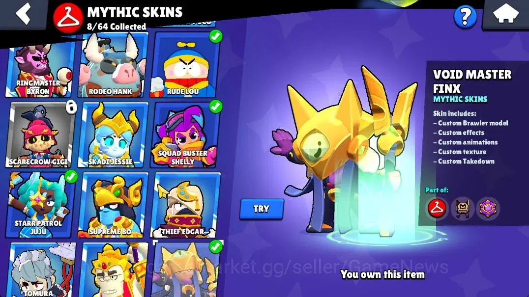 Brawl Stars Accounts 20975 Trophy|74 Brawlers 13 Max Lvl|1 Full Buffies image 18