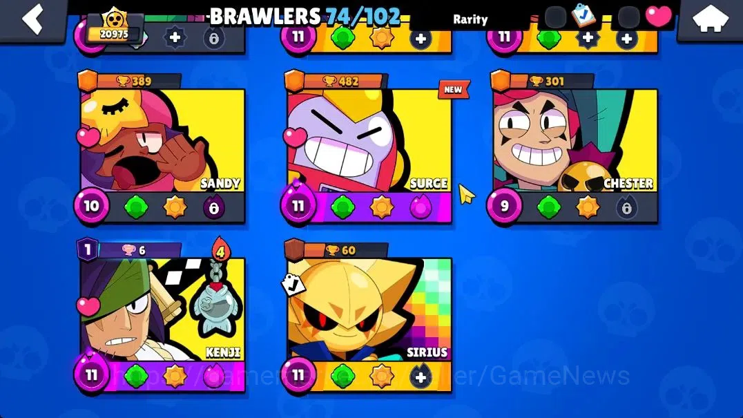 Brawl Stars Accounts 20975 Trophy|74 Brawlers 13 Max Lvl|1 Full Buffies image 8
